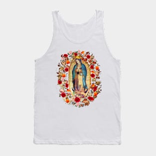 Our Lady of Guadalupe Mexican Virgin Mary Mexico Catholic Saint Tank Top